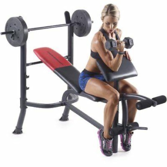 Weider Pro 265 Standard bench with weight set - Picture 5 of 7